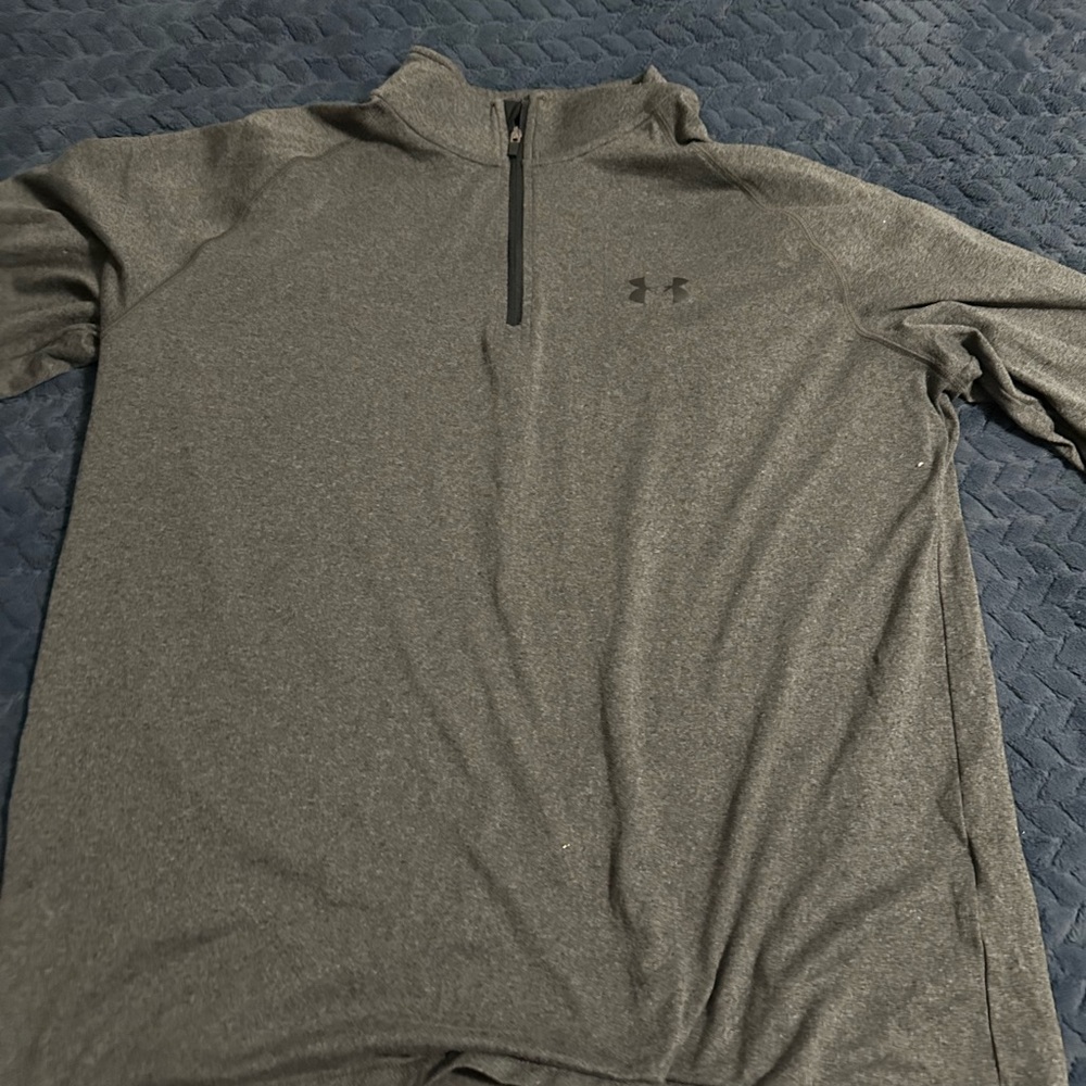 Under Armour Gray Zip Up Sweater